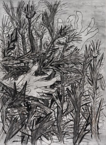 Secret Garden, 2007, Acrylic Ink...paper, 100x71cm